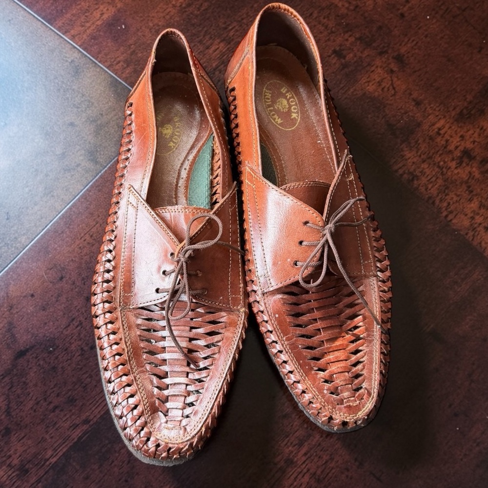 Brook Hollow Men Woven Brown Shoes